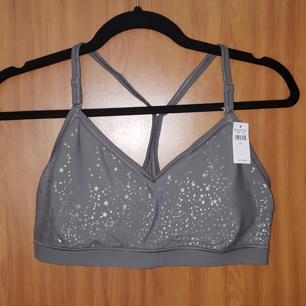 Mesh racerback sports bra